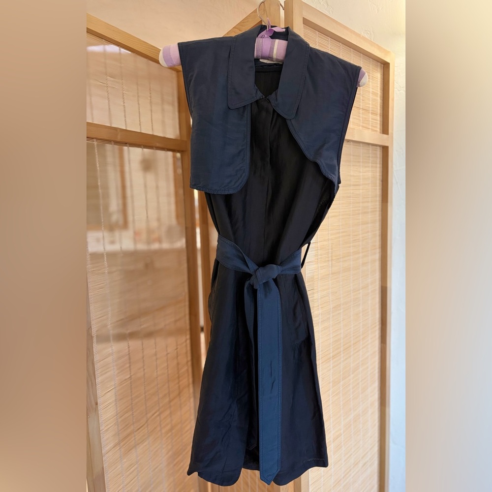Billy Reid Navy Sleeveless Dress